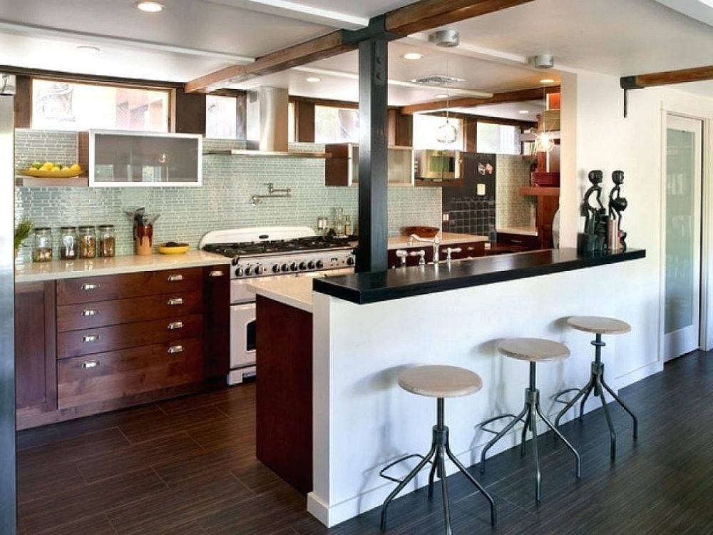 Дизайн кухни-гостиной: 107 фото (реальные) и 6 идей (неочевидные)