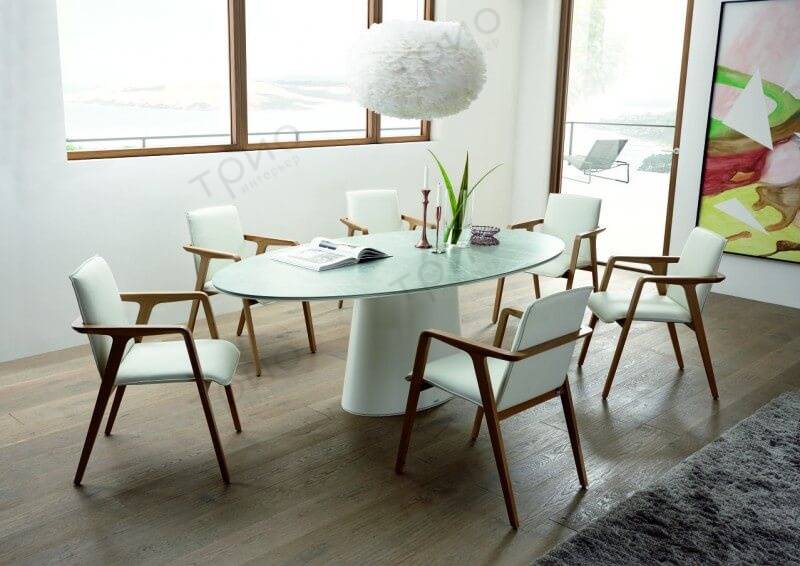 Овальный стол на кухню (150 фото): новинки дизайна обеденных столов с советами, как выбрать