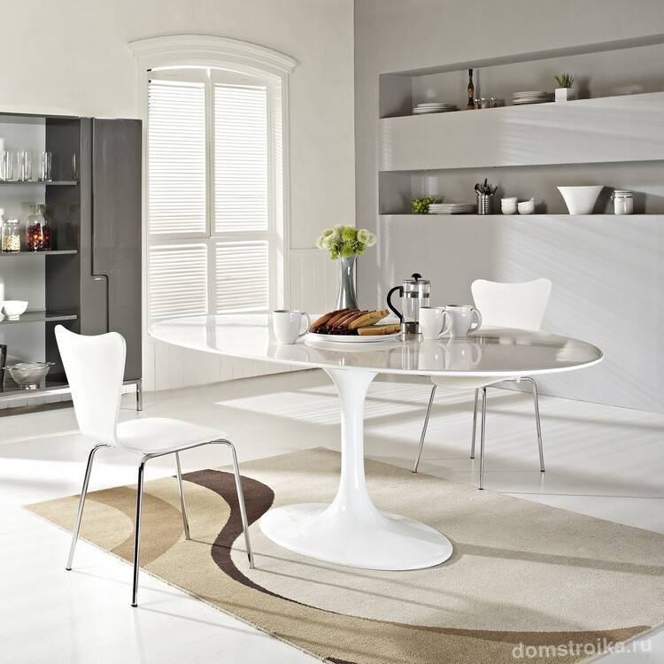Овальные столы для кухни - 88 фото примеров изумительного дизайна