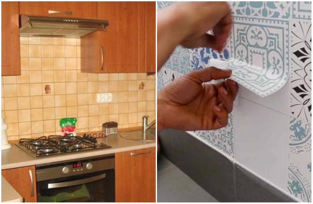 Как обновить старую плитку на кухне; легко и просто. 6 вариантов обновления старой плитки на кухне - все о строительстве