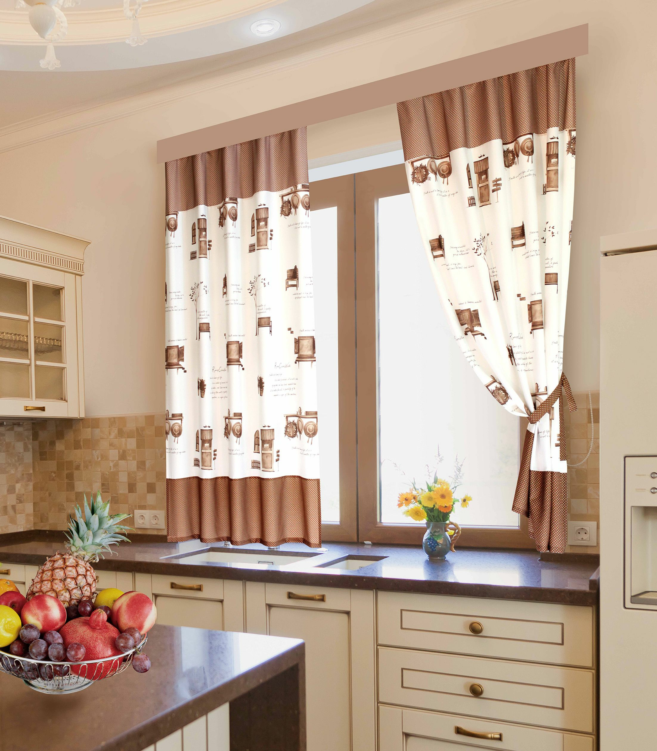 Короткие шторы на кухню: виды, способы крепления, выбор ткани