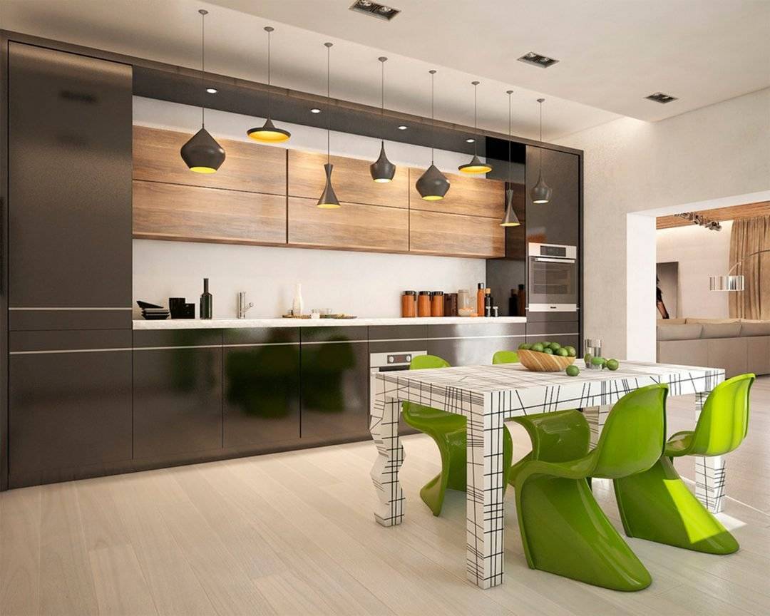 Интерьер кухни 2022 - новые тенденции и реальные фото: современный интерьер, модные стили, цвета, мебель, шторы
