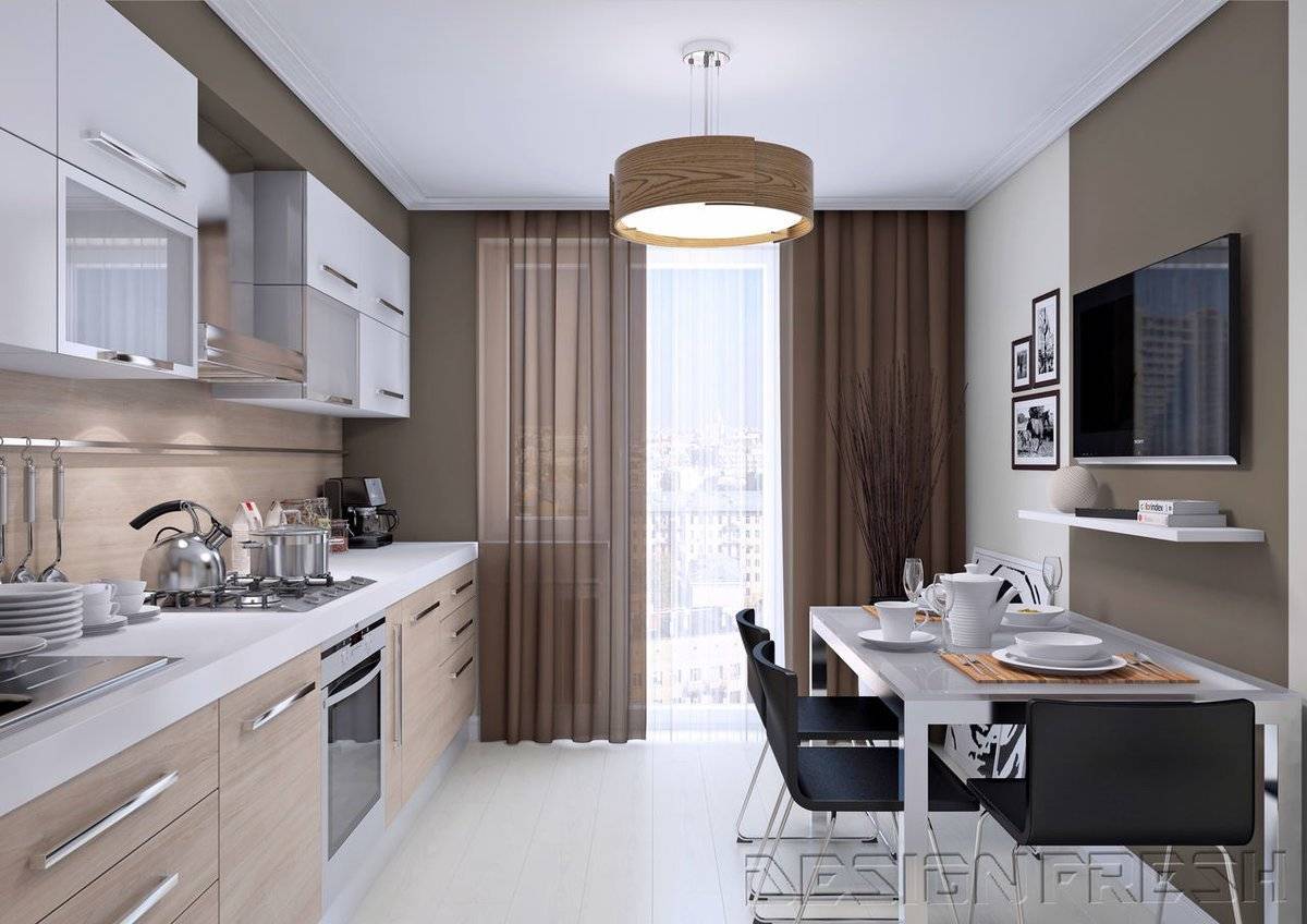 Дизайн кухни 16 кв. м (30 реальных фото) - новинки 2021-2022