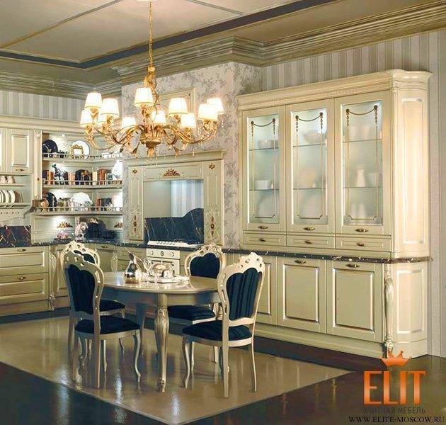 Элитная кухонная мебель: стили и материалы элитной мебели для кухни