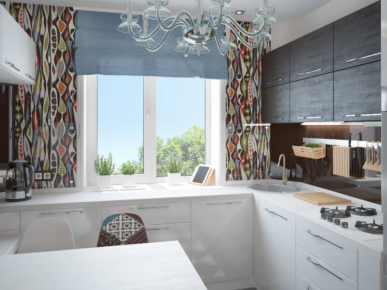 Кухня с окном: лучшие варианты дизайна. 120 реальных фото готовых дизайн-проектов