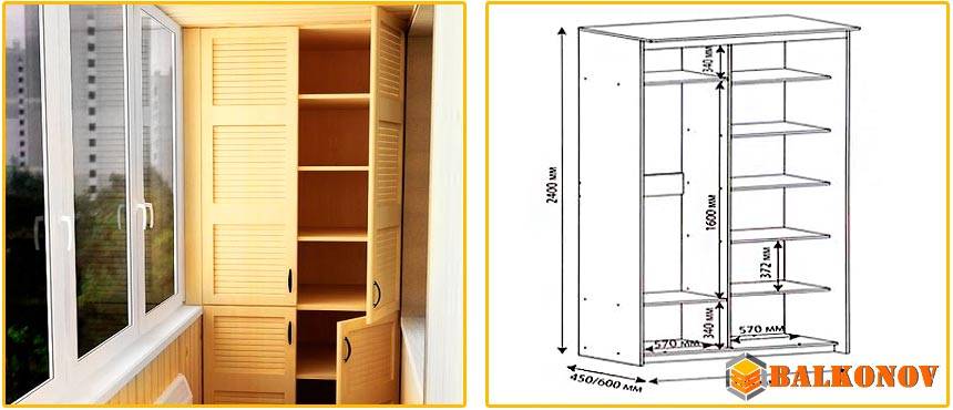 Проект шкафа на балкон своими руками