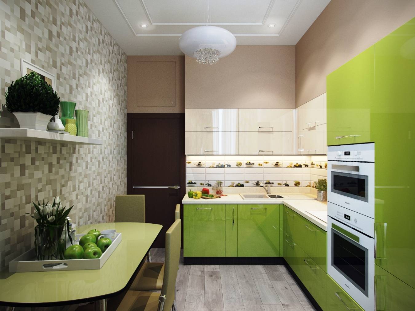 Современные дизайны кухонь площадью 10 квадратных метров