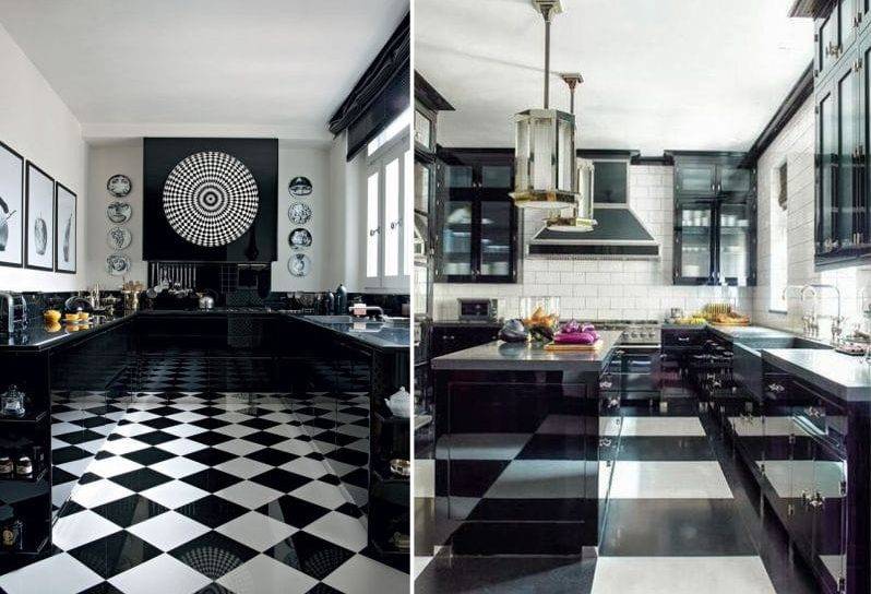 Черная кухня: сочетания черного с другими цветами на кухне (фото)