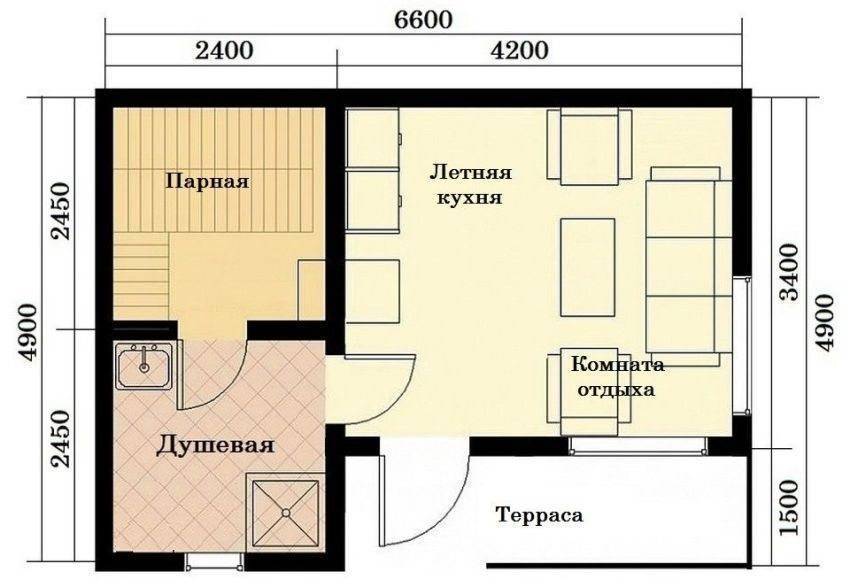 План постройки кухни