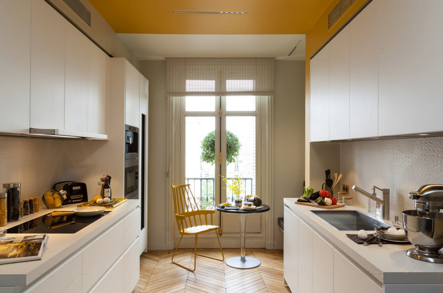 Дизайн прямоугольной кухни - 22 фото примеров и идеи интерьера