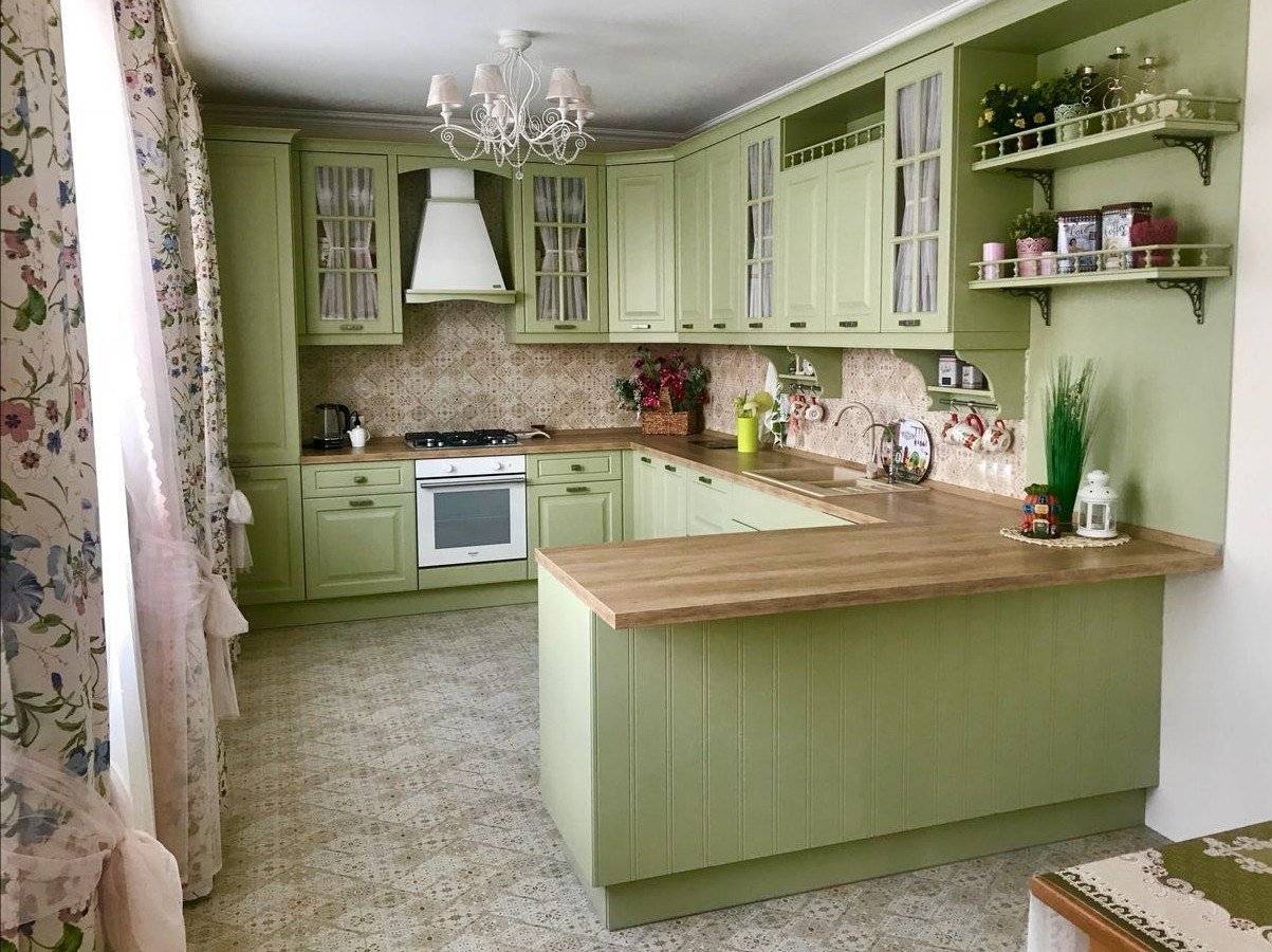 Оливковый цвет в интерьере кухни - 89 фото идей красивого дизайна