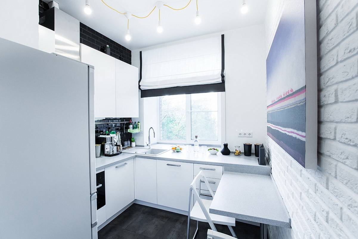 Кухня 4, 5 кв. м. - 80 фото-идей зонирования и дизайна маленькой кухни