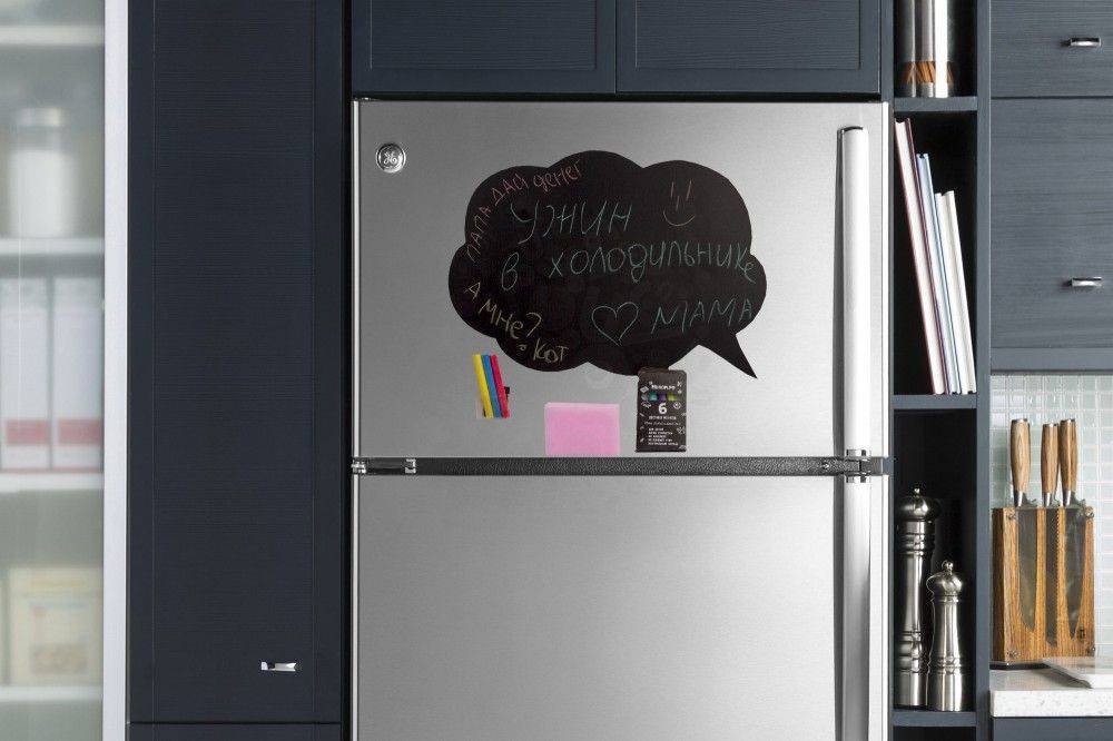 Магнитная доска на холодильник для записей: маркерная, грифельная и меловая