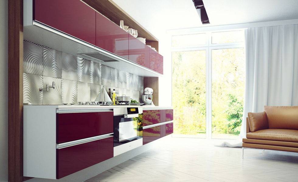Акриловые фасады для кухни: плюсы и минусы, реальные отзывы, 50+ фото примеров