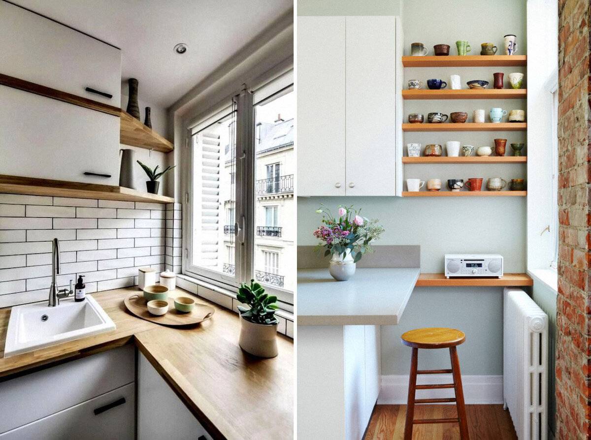 Ремонт маленькой кухни: идеи отделки интерьера небольшой кухни своими руками