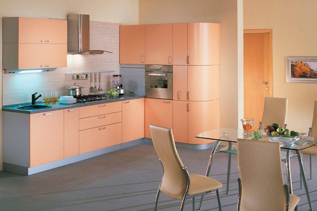 Самые красивые и правильные сочетания персикового цвета в дизайне кухни