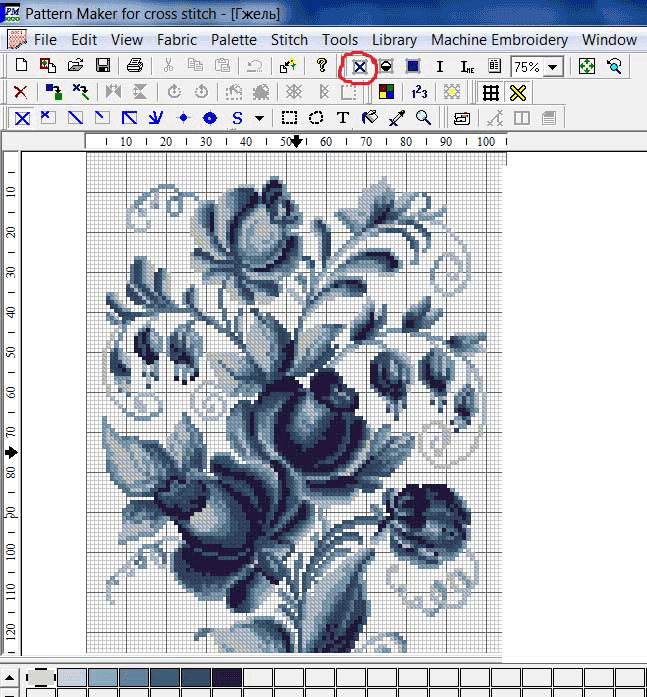 Как сделать из картинки схему для вышивки крестом онлайн
