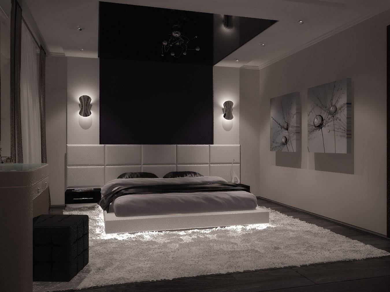 Черно-белая спальня: выбор меблировки, специфические особенности и стилистические направления дизайна