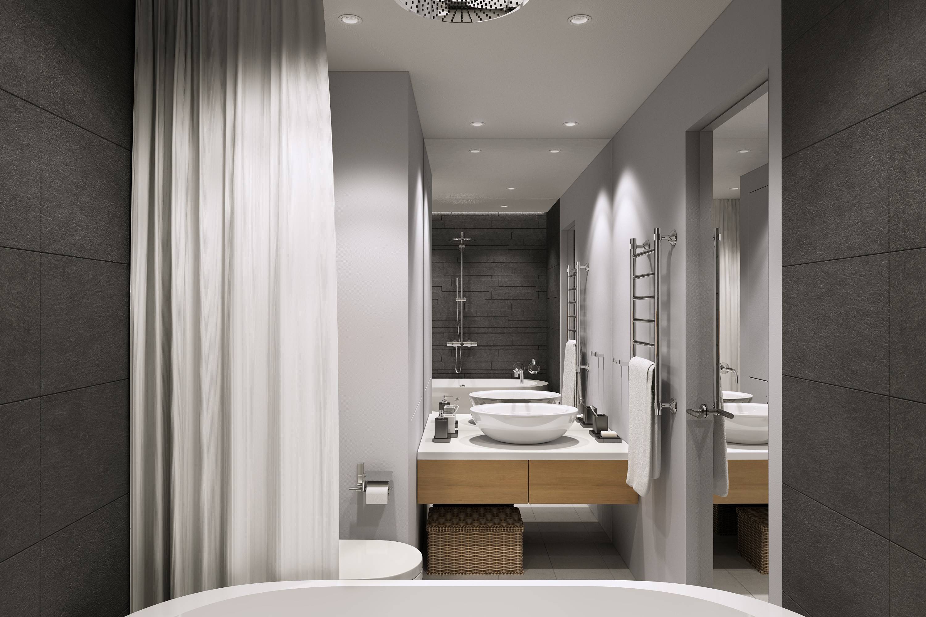 Дизайн ванны с туалетом в современном стиле. Стильная ванная комната. Современная ванная комната. Интерьер ванной комнаты. Санузел в современном стиле.