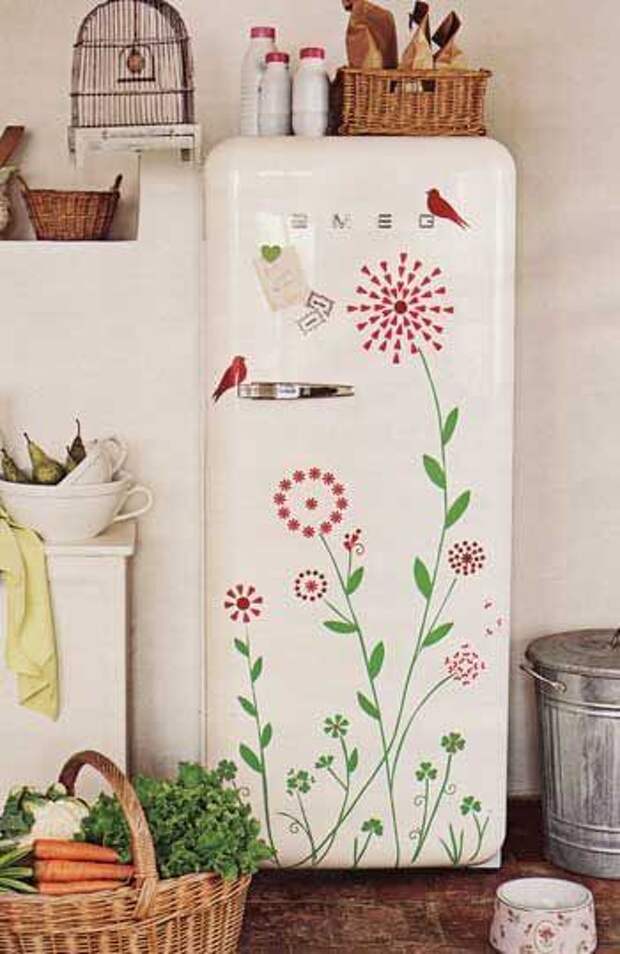 Декор холодильника – 80 фото-идей и 8 супер-способов переделки - lineyka