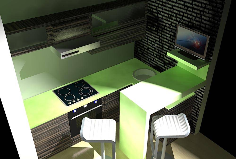 Дизайн кухни 7 кв м - фото, плюсы и минусы, оформляем интерьер
