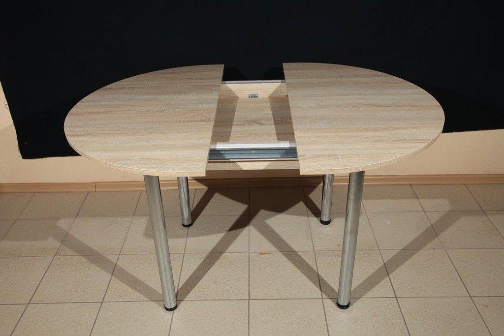 Круглый стол для кухни: какие бывают, фото реальных интерьеров