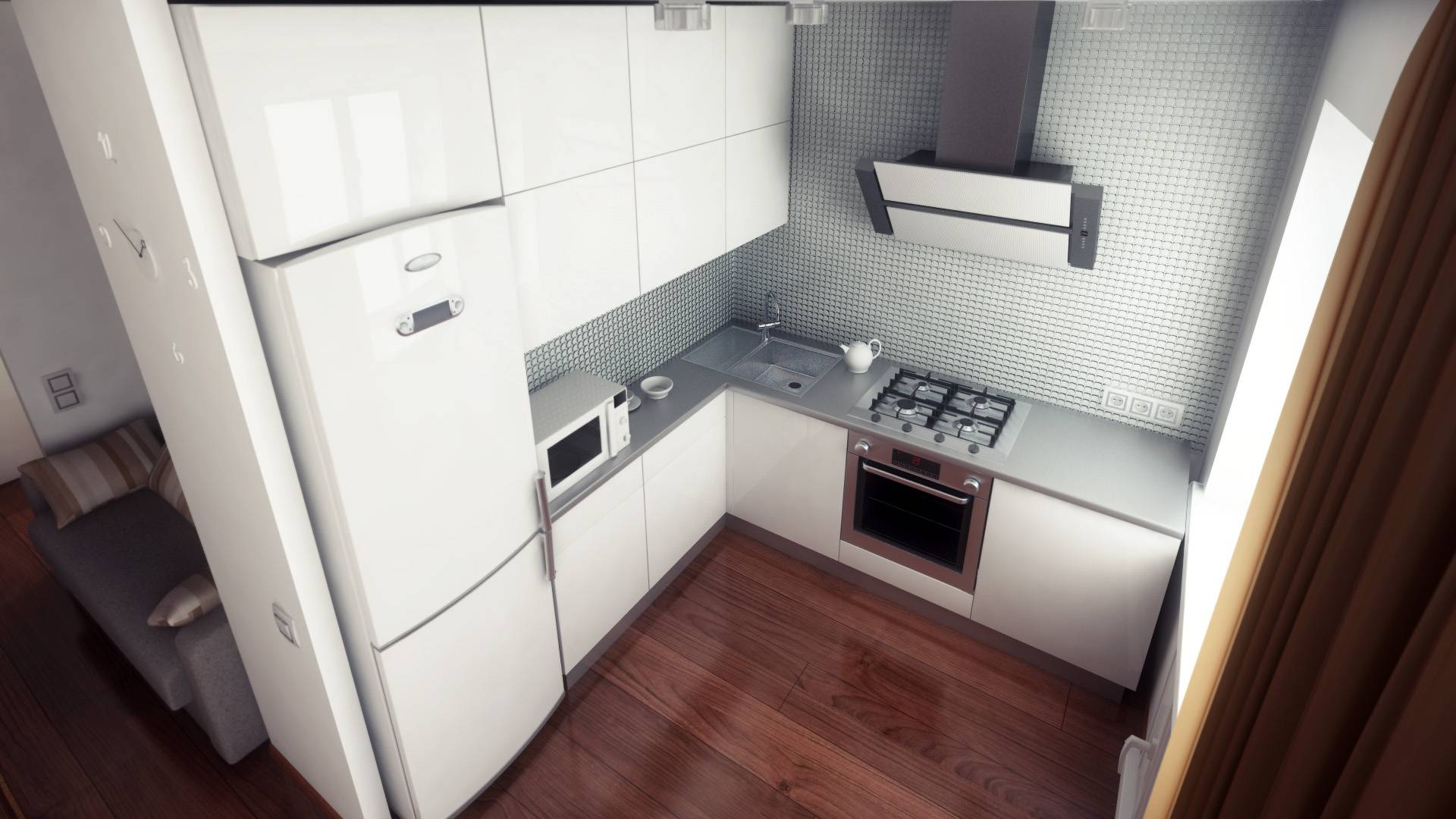 Куда поставить холодильник в маленькой кухне: варианты размещения