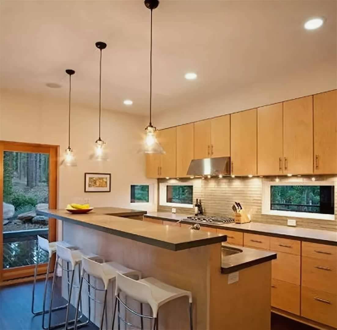 Потолочные светильники на кухню: 40 фото идей кухонного освещения, люстры и светильники
