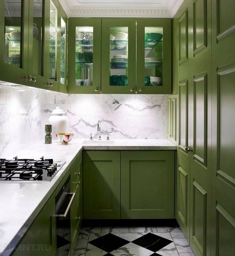 Оливковая кухня – 10 дизайн-советов и 55 фото