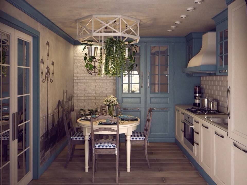 Кухня в стиле прованс: 50 фото идей, оформление дизайна, обои, декор стен, пола и потолков