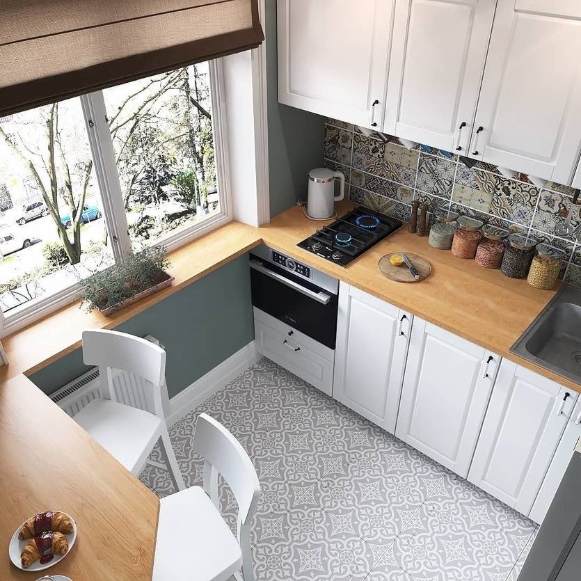 Дизайн маленькой кухни 5 кв м – 55 реальных фото с лучшими решениями