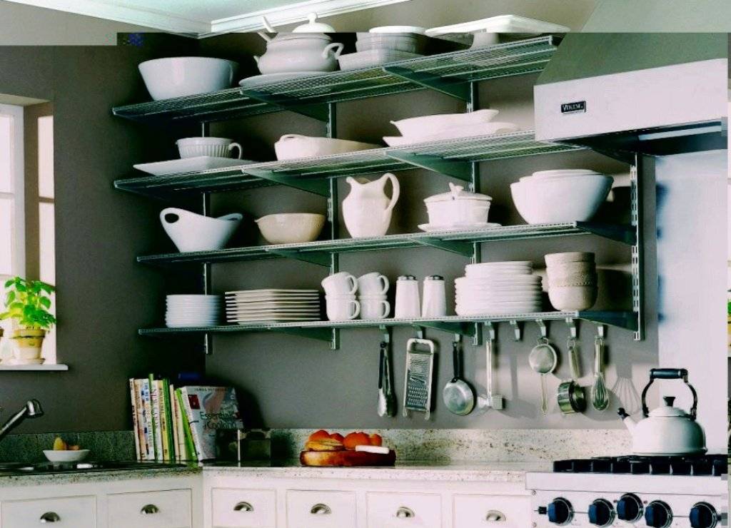 Открытые полки на кухне: топ-130 фото идей использования на кухне. плюсы и минусы открытых полок в интерьере