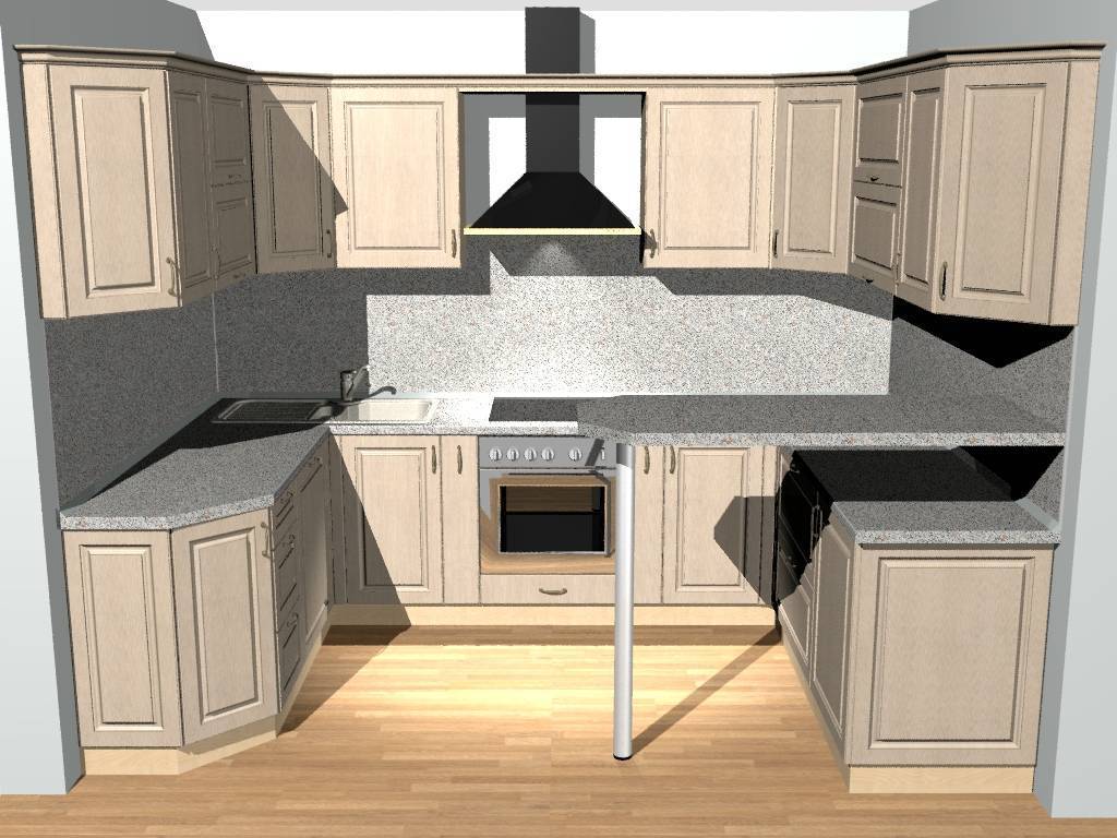 Варианты дизайна угловых кухонь