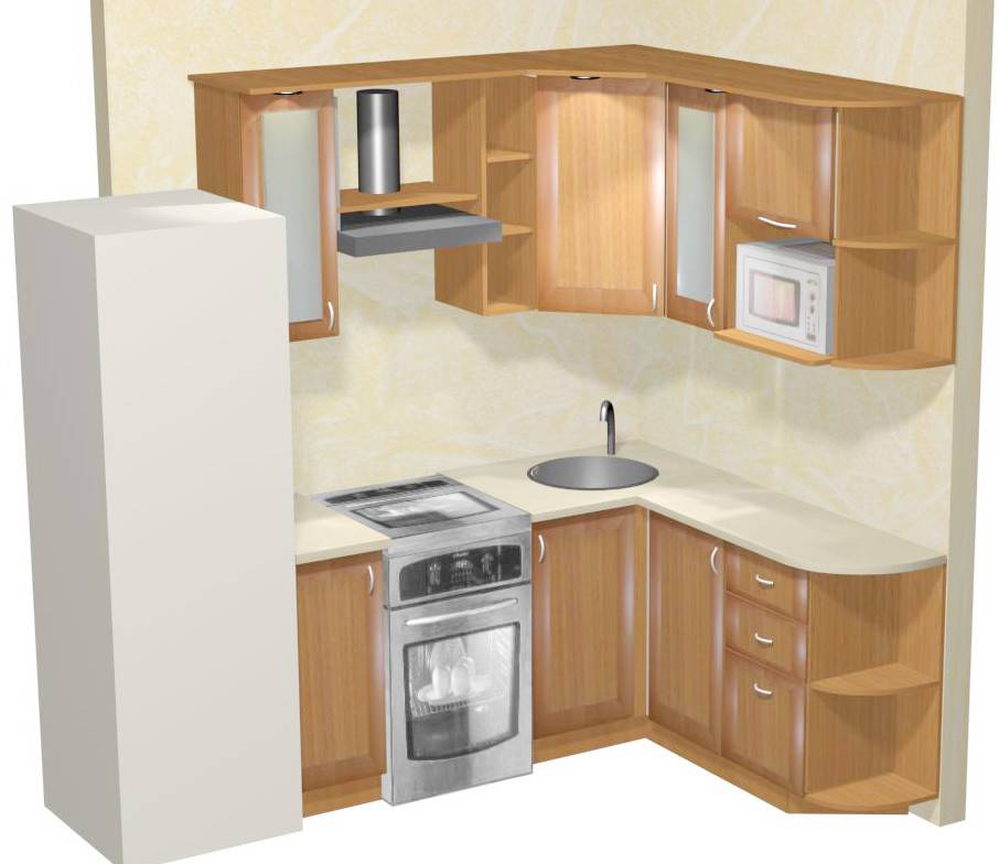 Советы по размещению и дизайну углового гарнитура в маленькой кухне