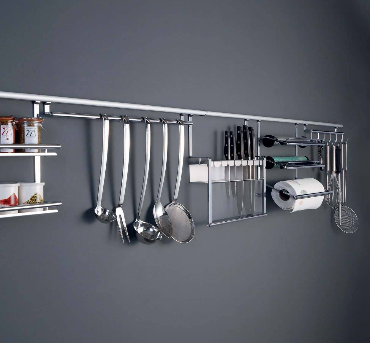 Рейлинги для кухни (100 фото): современные рейлинговые системы для кухни