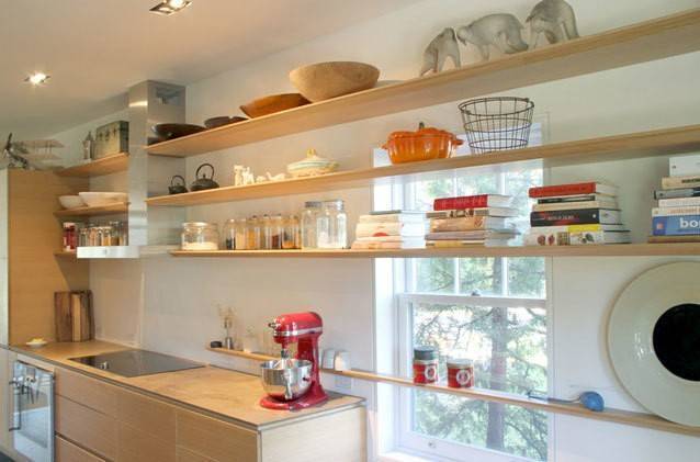 100 лучших идей: полки на кухне угловые, открытые, подвесные