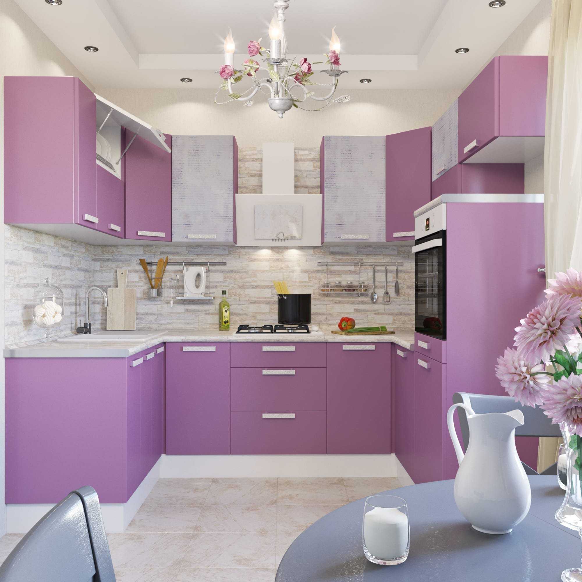 Фиолетовая кухня: завораживающий дух или аура покоя? 170+(фото) для безупречного дизайна интерьера