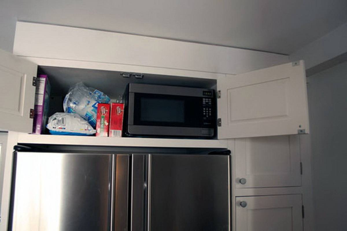 Можно ли поставить микроволновку на холодильник или установить рядом