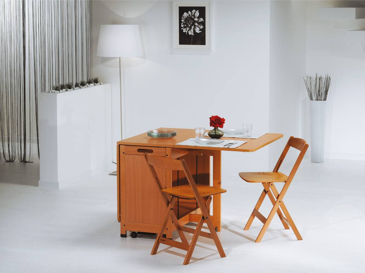 Современный дизайн стола для маленьких кухонь