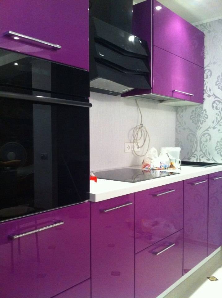Фиолетовая кухня: 88 фото интерьера и 8 правильных сочетаний