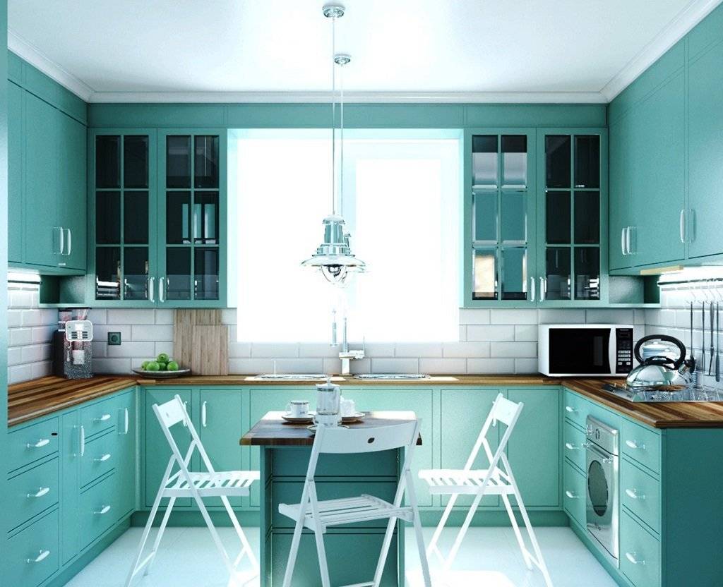 Бирюзовая кухня: дизайн, сочетание цветов, стили и интерьер (40 фото) | современные и модные кухни