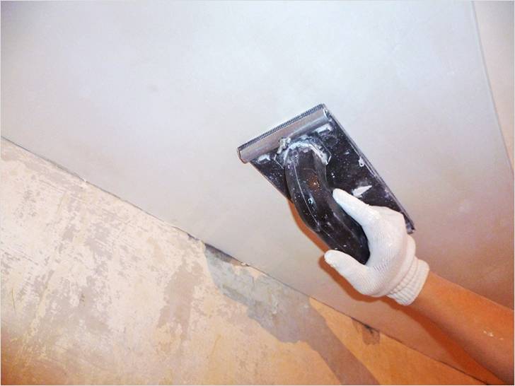 Шпатлевка потолка из гипсокартона: как шпаклевать под покраску