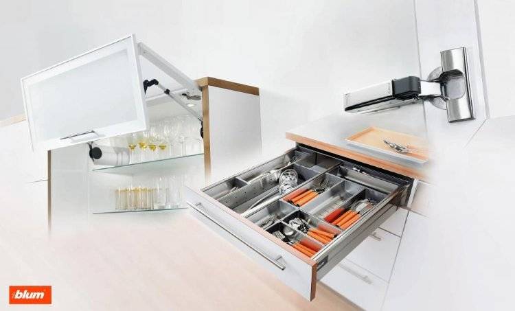 Обзор мебельной фурнитуры blum, подъемных и выдвижных механизмов для кухонь - мебель своими руками