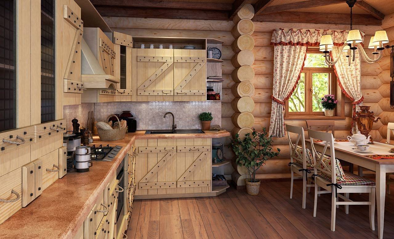 Кухня в деревенском стиле: дизайн интерьера и другие характерные особенности + фото