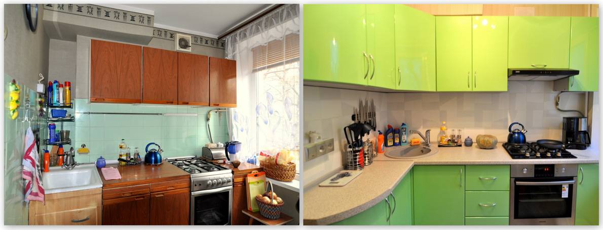 До и после: 8 бюджетных кухонь после переделки