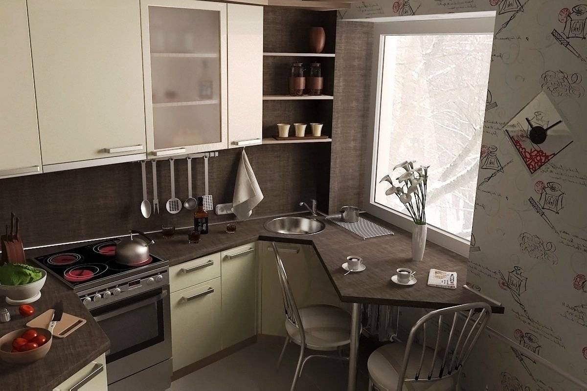 Дизайн кухни в хрущевке: фото реальных интерьеров маленькой кухни