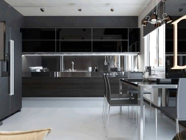 Кухня в стиле Хай-Тек (110 реальных фото) - обзор новинок дизайна кухни