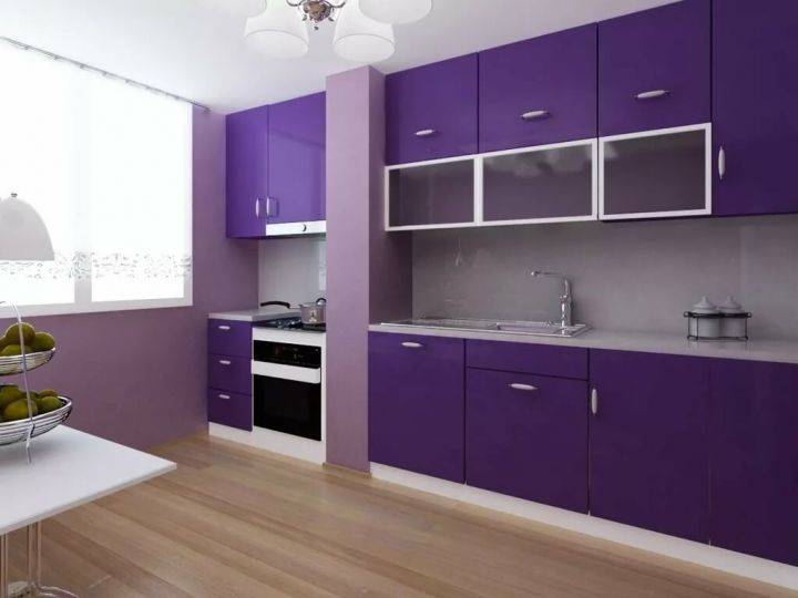 Фиолетовая кухня: 60 фото в интерьере, современные идеи дизайна