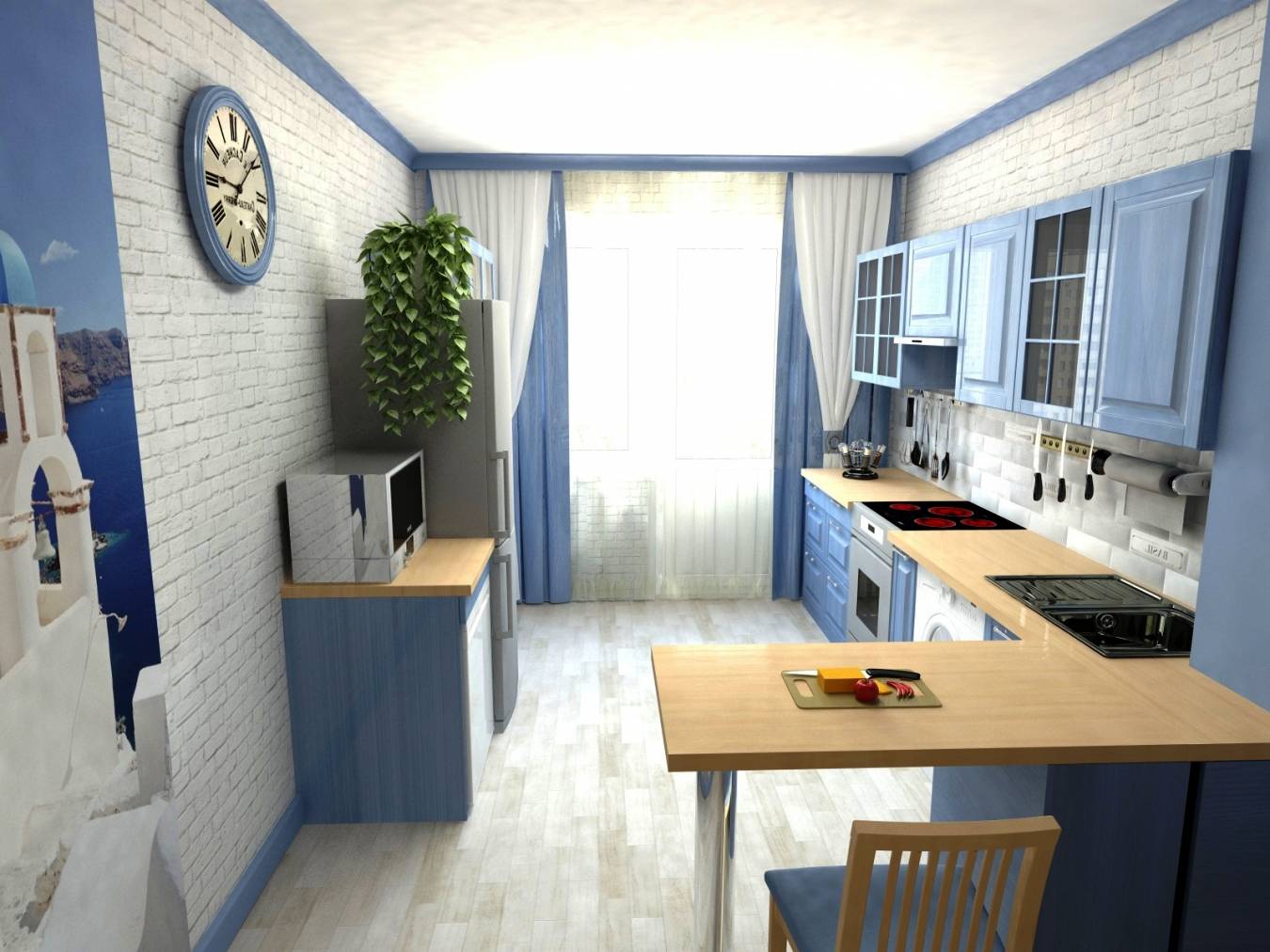 Узкая кухня - 120 фото удобного и современного дизайна длиной кухни