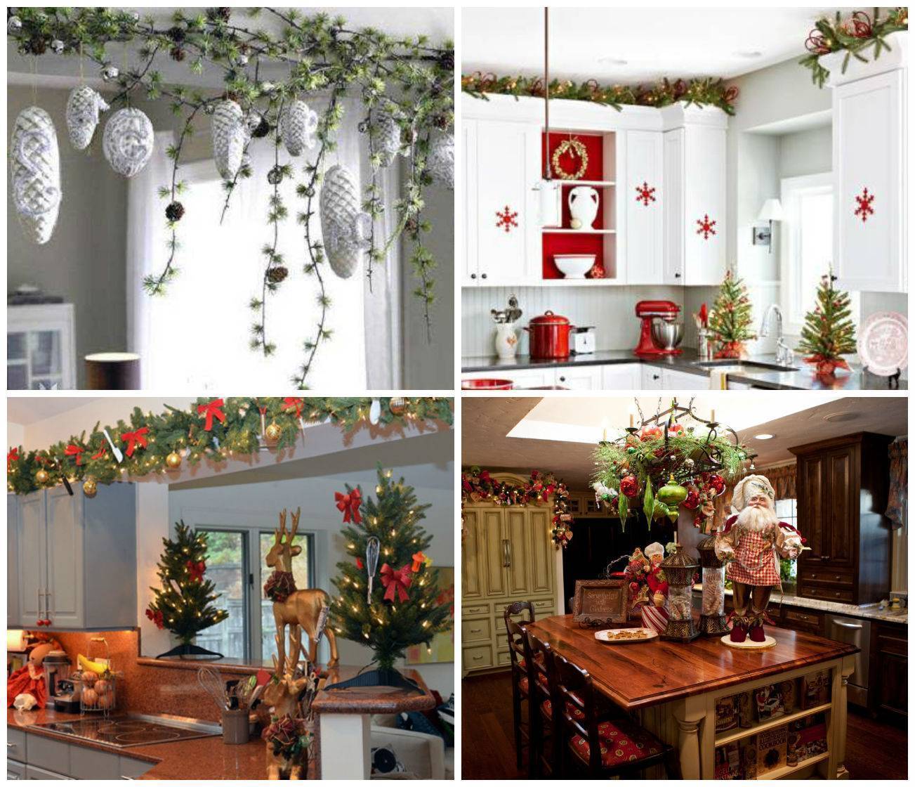 Как украсить кухню к новому году и рождеству: идеи декора, фото в интерьере